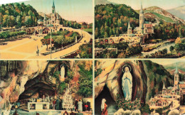 FRANCE - Lourdes - Basilique - Grotte - Colorisé - Carte Postale Ancienne - Lourdes