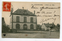 19 EYGURANDE Place De L'Hotel De Ville écrite Timbrée En 1907    D01 2020  - Eygurande