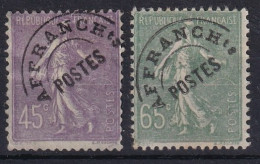 FRANCE 1922-27 - MNG - YT 46, 49 - Préoblitérés - 1893-1947