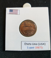 Etats-Unis 1 Cent 1987D - 1959-…: Lincoln, Memorial Reverse