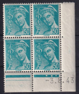 FRANCE 1942  - Coin Daté - MNH - YT 549 - 1940-1949