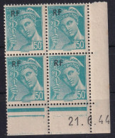 FRANCE 1942  - Coin Daté - MNH - YT 549 - 1940-1949