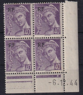 FRANCE 1944  - Coin Daté - MNH - YT 548 - 1940-1949