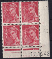 FRANCE 1942  - Coin Daté - MNH - YT 547 - 1940-1949