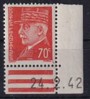 FRANCE 1942  - Coin Daté - MNH - YT 511 - 1940-1949