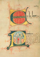 BELGIQUE - Bruxelles -  Archives Générales Du Royaume - Lettrine Illuminée - Colorisé - Carte Postale Ancienne - Altri & Non Classificati