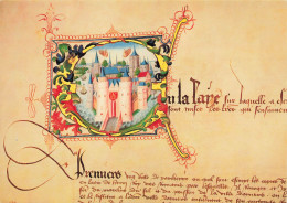 BELGIQUE -  Archives Générales Du Royaume - Lettrine Enluminée Vue D'Anvers - Colorisé - Carte Postale Ancienne - Otros & Sin Clasificación