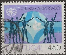 PORTUGAL 1975 30th Anniversary Of UNO - 4e.50 - Releasing Peace Dove FU - Used Stamps
