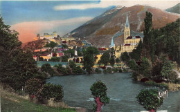 FRANCE - Lourdes - Le Gave De Pau - La Basilique Et Le Château Fort - Carte Postale Ancienne - Lourdes