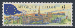 Belgie Belgique Belgium 1989 Mi 2378 YT 2326 SG 2986 ** Brussels / Stadtansicht Brüssel, Europafahne - - Comunità Europea