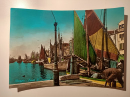 VENETO VENEZIA CHIOGGIA CANAL S.DOMENICO Formato Grande Colore Viaggiata 1964 Condizioni Buone - Chioggia