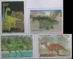 ESPAGNE SPANIEN SPAIN ESPAÑA 2016 DINOSAURUS DINOSAURIOS SET 4V. USED ED 5063-6 MI 5077-80 YT 4781-5 SC 4128-32 - Moto