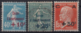 FRANCE 1927 - MLH/canceled - YT 246, 247, 248 - Nuovi