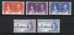 SIERRA LEONE Ca. 1937-46: Lot De Neufs** - Sierra Leone (...-1960)