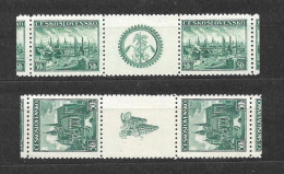 Czechoslovakia 1938 MNH ** Mi 400-401 Zw Sc 249-250  Exhibitions Plzen And Kosice.Tschechoslowakei C2 - Unused Stamps