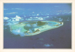 POLYNESIE FRANCAISE - Maupiti - L'île Vue Du Ciel - Colorisé - Carte Postale - Frans-Polynesië