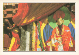 ETHNIQUE ET CULTURES -  Célébration D'une Année Au Monastère D'Hemis - Colorisé - Carte Postale - Azië