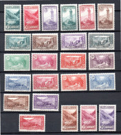 Andorra 1932 Satz 24/47 Freimarken Ungebraucht/Falz (einige Kl. Gummi Fehler) - Unused Stamps