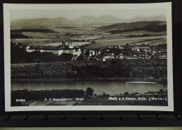 Österreich: Ansichtskarte Von Melk A. D. Donau (Wachau) In Niederösterreich Mit Benediktiner Abtei Um 1940 - Melk