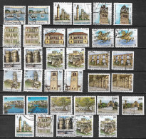 GREECE 1988 Capitals & Prefectures Im-/ Perforated Vl. 1755 / 1769 + 1755 / 1769 A 2 Complete Sets - Used Stamps