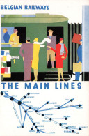 ILLUSTRATEUR - Belgian Railways - The Main Lines - Carte Postale Récente - Sin Clasificación