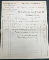 1902 Document Facture Camille Lesuisse à Gembloux - 1800 – 1899