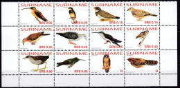 Suriname 2006 (MNH) (Mi 2043-2054) - Reddish Hermit..Nacunda Nighthawk...Blue Ground Dove....Pauraque - Collections, Lots & Series