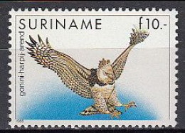 Suriname 1986 (MNH) (Mi 1187) - Harpy Eagle (Harpia Harpyja) - Collections, Lots & Series