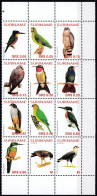 Suriname 2004 (MNH) (Mi 1951-1962) - Green-and-rufous Kingfisher........Southern Crested Caracara - Collections, Lots & Séries