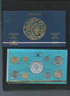 1977 COFFRET SERIE FLEURS DE COINS MONNAIE DE PARIS FDC AVEC 50 Francs HERCULE ARGENT BU Laupi 176 - BU, BE & Coffrets