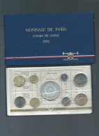 1975 COFFRET SERIE FLEURS DE COINS MONNAIE DE PARIS FDC AVEC 50 Francs HERCULE ARGENT BU Laupi 178 - BU, BE & Estuches