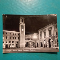 Cartolina Rovigo - Piazza Vittorio Emanuele - Notturno. Viaggiata 1958 - Rovigo
