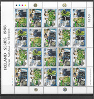 1988 MNH Ireland Mi 658-61 Postfris** - Hojas Y Bloques