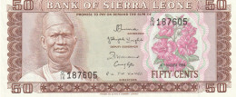 SIERRA LEONE  50 CENT P-4e  UNC - Sierra Leona