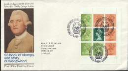 Great Britain   .   1980   .  "Josiah Wedgewood FRS 1730 - 1795"   .   First Day Cover - 9 Stamps - 1971-1980 Decimal Issues