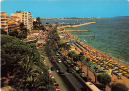 FRANCE - Cannes - La Plage Du Midi Et Le Boulevard Jean Hibert - Colorisé - Carte Postale - Cannes