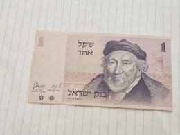 Israel-1SHEKEL-MOSHE MONTEFIORE-(1978-79)-(BLACK-NUMBER)-(390)-(0520125453)-U.N.C-bank Note - Israël