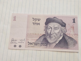 Israel-1SHEKEL-MOSHE MONTEFIORE-(1978-79)-(BLACK-NUMBER)-(391)-(1710137475)-U.N.C-bank Note - Israel