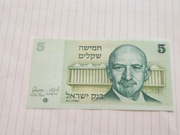 Israel-5 SHEKEL-HAIM WEIZMANN-(1978-79)-(BLACK-NUMBER)-(395)-(0960343506)-U.N.C-bank Note - Israël