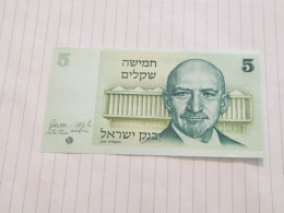 Israel-5 SHEKEL-HAIM WEIZMANN-(1978-79)-(BLACK-NUMBER)-(396)-(0960343515)-U.N.C-bank Note - Israel