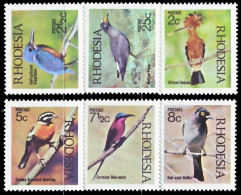 (002) Rhodesia / Rhodesie  Fauna / Animals / Birds / Oiseaux / Vögel  ** /  Mnh  Michel 108-113 - Rhodesien (1964-1980)