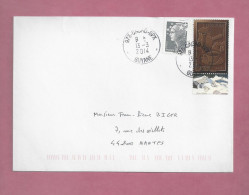 Delcampe - 10 Lettres De 2004 Pour La France - YT N° 4357 à 4366 - Oblitération De Cacao-BPX ( Guyane ) - Alimentation