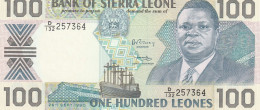 SIERRA LEONE  100LEONES  1989-90  P-18  UNC - Sierra Leone