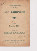 Partition Et Parole  - Les Lauriers  - Paroles: Camille ROY - Musique: Gabriel LARAMAS - Autres & Non Classés