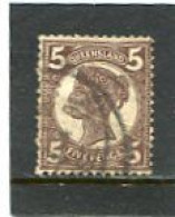 AUSTRALIA/QUEENSLAND - 1897   5d  BROWN  FINE  USED   SG 246 - Usati