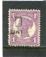 AUSTRALIA/QUEENSLAND - 1897   1s  MAUVE  FINE  USED   SG 252 - Used Stamps