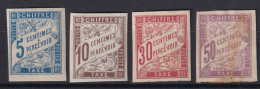 COLONIES FRANCAISES 1893-1908 - MLH - YT 18, 19, 22, 23 - Timbres Taxes - Segnatasse