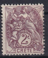 CRÉTE 1902/03 - MLH - YT 2 - Neufs