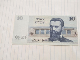 Israel-10 SHEKEL-BENJAMIN ZE'EV HERZL-(1978-79)-(BLACK-NUMBER)-(408)-(5769146160)-xxf Good-bank Note - Israel