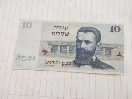 Israel-10 SHEKEL-BENJAMIN ZE'EV HERZL-(1978-79)-(BLACK-NUMBER)-(410)-(6387848658)-xxf Good-bank Note - Israel